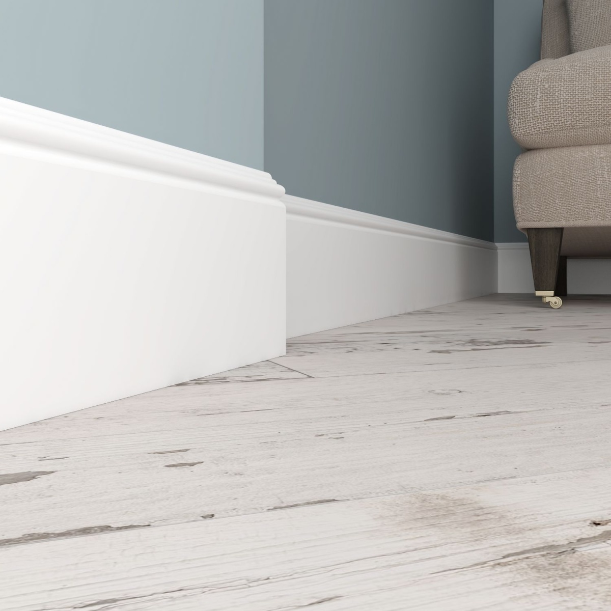 Плинтус под покраску Ultrawood Base 5011 i 2000х165х14 мм